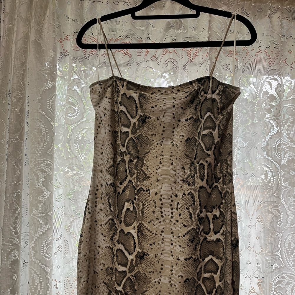Snake skin mini dress size large